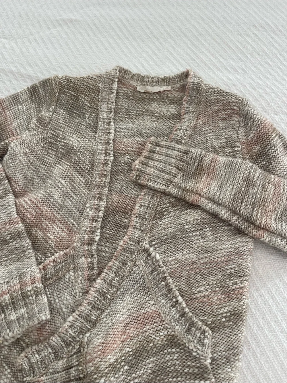 prAna Knit Cardigan Sweater Neutral Indie Gorpcore Cozy Earthy Athleisure Casual